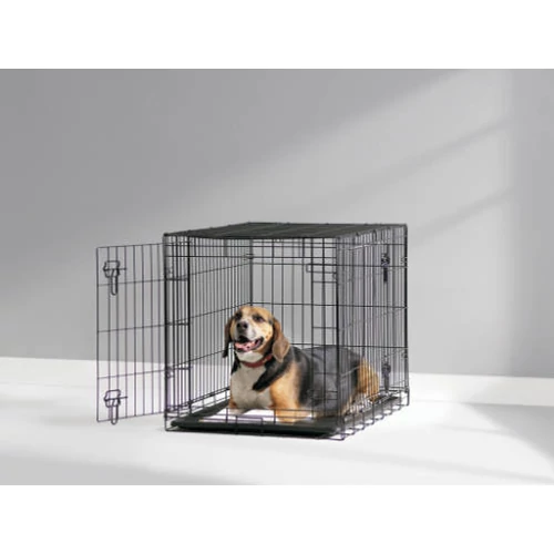 SAVIC Dog Cottage - ketrec (fekete) kutyák részére (76x49x55cm)