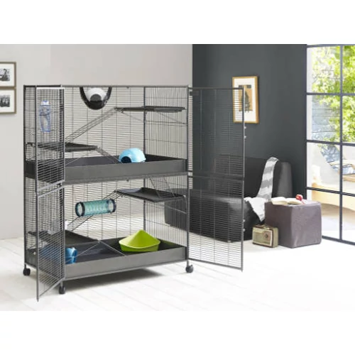 SAVIC Suite Royale XL - ketrec (szürke) kisállatok részére (115x67,5x153cm)