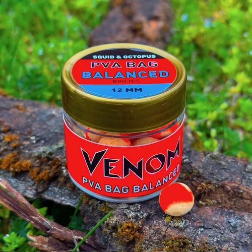 Feedermánia Venom PVA Bag Balanced Boilies - Squid & Octopus 12mm