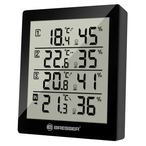 Bresser Temeo Hygro Quadro Weather Station, black