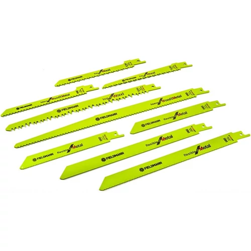 Fieldmann FDPO 9001 szablyafűrész lap szett 9db fém/ fa