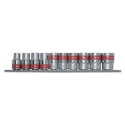 MTX 10-22mm 1/2" hatlapfejű 10db-os dugókulcs készlet