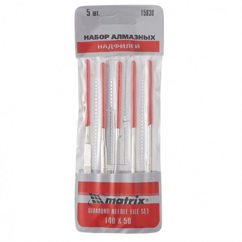 MTX 140x50x3mm gyémánt tűreszelő szett tasakban 5db