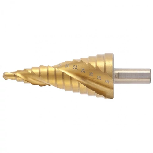 MTX 6-30mm lépcsősfúró csavart horony, 2 éllel háromszög befogással TIN
