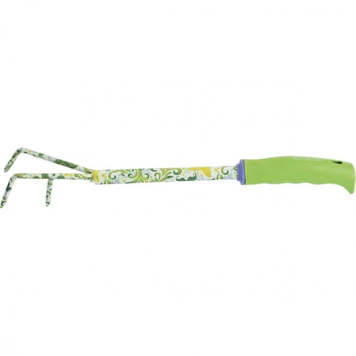 PALISAD 55x385mm3 fogú gereblye virágmintás "Flower Green"