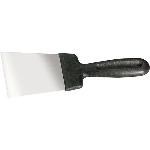 SIBRTEH 100mm spatulya rozsdamentes, műanyag nyéllel