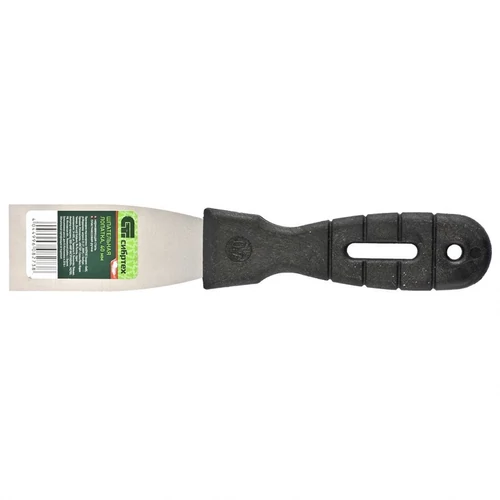 SIBRTEH 60mm spatulya rozsdamentes, műanyag nyéllel