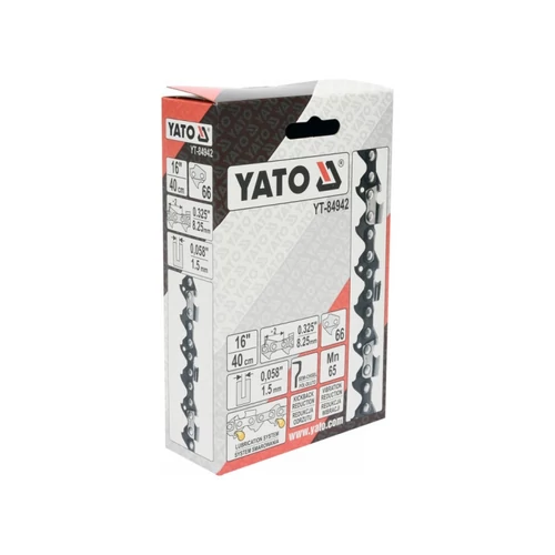 YATO 0,325/16, 40cm 66 szemes láncfűrész lánc 1,5mm horonyhoz