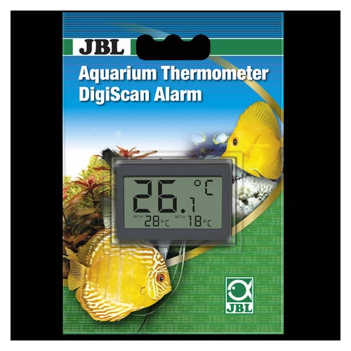 JBL Aquarium Thermometer DigiScan Alarm - akváriumi hőmérő, riasztó funkcióval (5 x 3,5 cm)