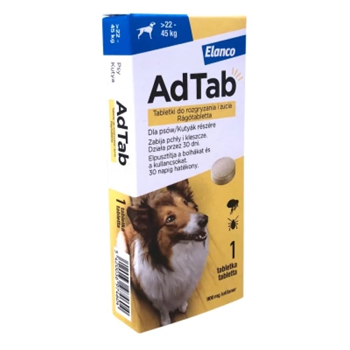 AdTab rágótabletta kutyák részére 22-45 kg