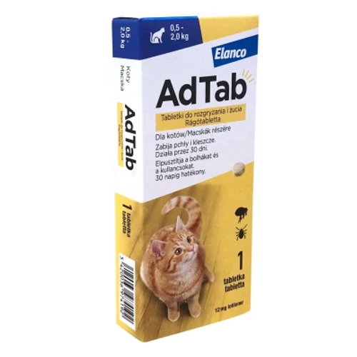 Adtab rágótabletta macskák részére 0,5-2 kg