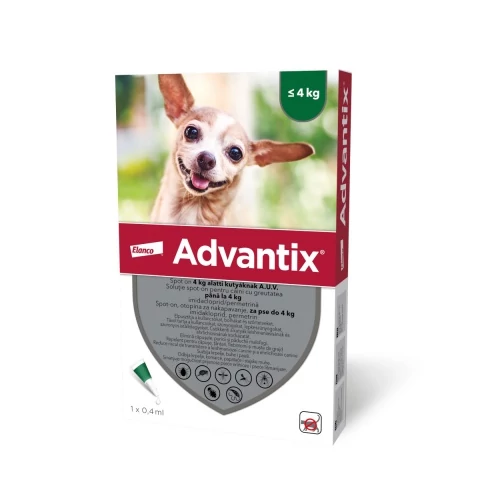 ADVANTIX SPOT-ON 0,4ML (4KG-IG) 4 x 0.4 ml