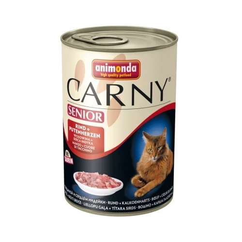 Animonda Cat Carny Senior, marha és pulykaszív 400 g