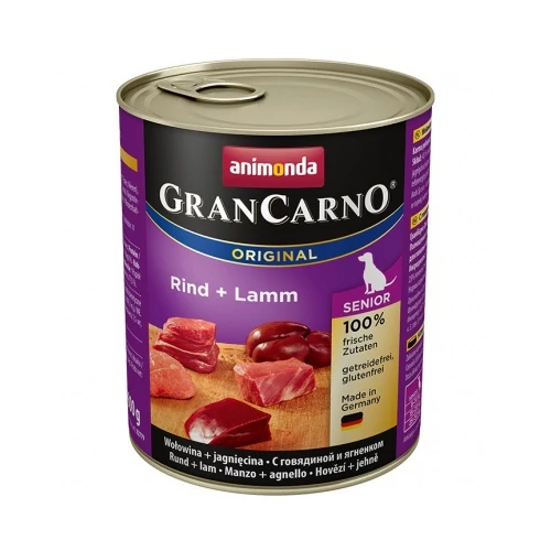Animonda GranCarno Senior konzerv, marhahús és bárány 400 g