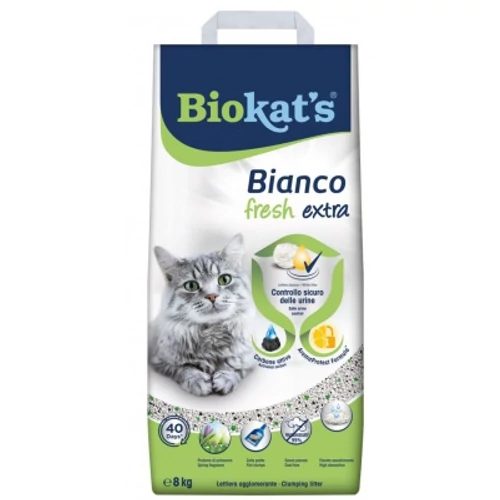 Biokat's Bianco Fresh Extra aktív szénnel 8 kg