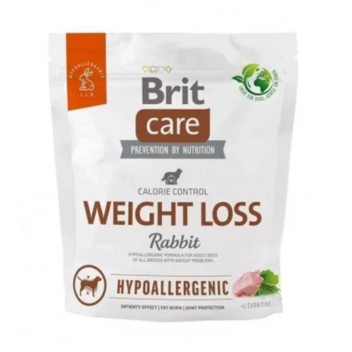 Brit Care Dog Hypoallergenic Weight Loss Rabbit & Rice 1 kg