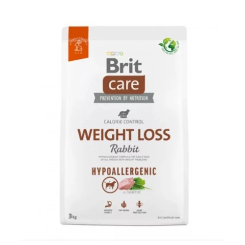 Brit Care Dog Hypoallergenic Weight Loss Rabbit & Rice 3 kg