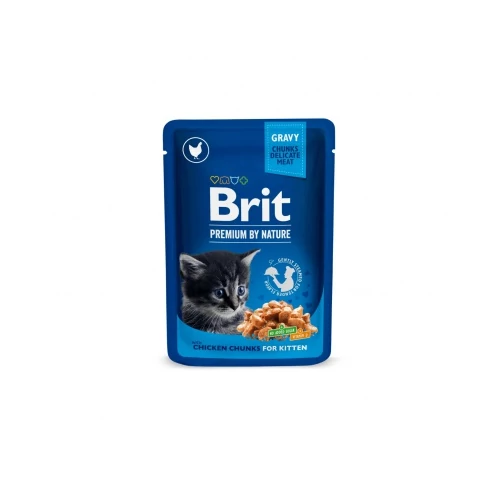 Brit Premium Cat Chicken Chunks for Kitten alutasakos 100 g