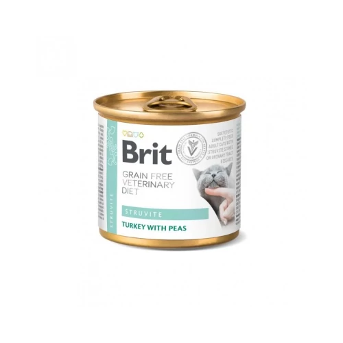 Brit Veterinary Diet diétás konzerv struvit kövek feloldására macskáknak 200 g