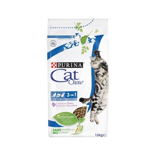Cat Chow Adult 3in1 Pulykával 1.5 kg