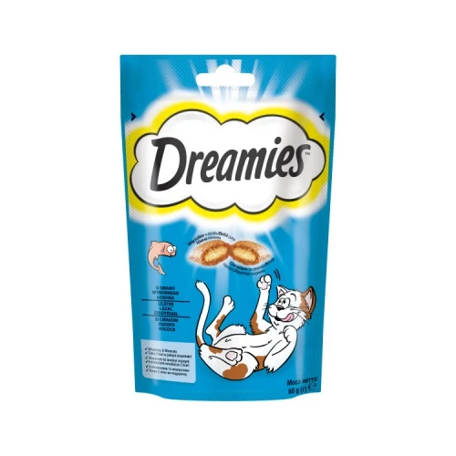 Dreamies jutalomfalat macskák számára lazaccal 60 g