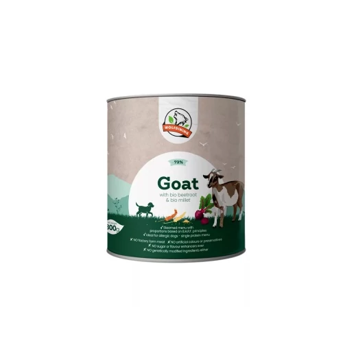 Farkaskonyha BIO kecske párolt menü kutyáknak 800 g