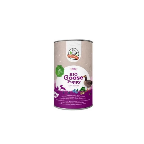 Farkaskonyha BIO liba párolt menü kölyökkutyáknak 400 g