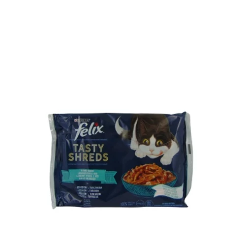Felix Tasty Shreds halas válogatás szószban 4 x 80 g