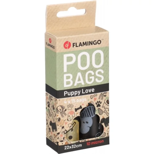 Flamingo kakizacsi Fula - kutyás mintával 4 db