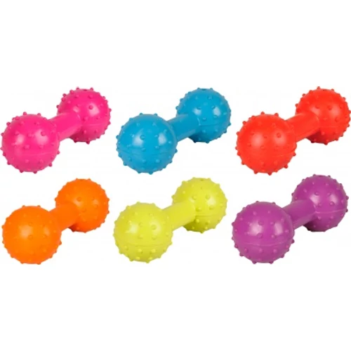 Flamingo Rubber Dumbell - gumi súlyzó csengővel 12 cm