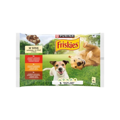 FRISKIES AD KUTYA MULTI SZÓSZOS V. 4x85G