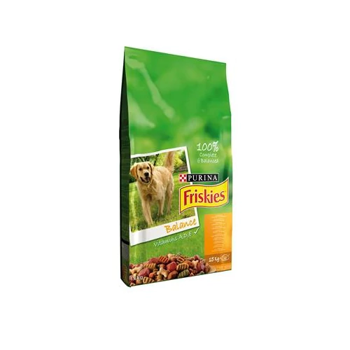 Friskies száraz kutyaeledel - Balance csirke és marha zöldséggel 15 kg
