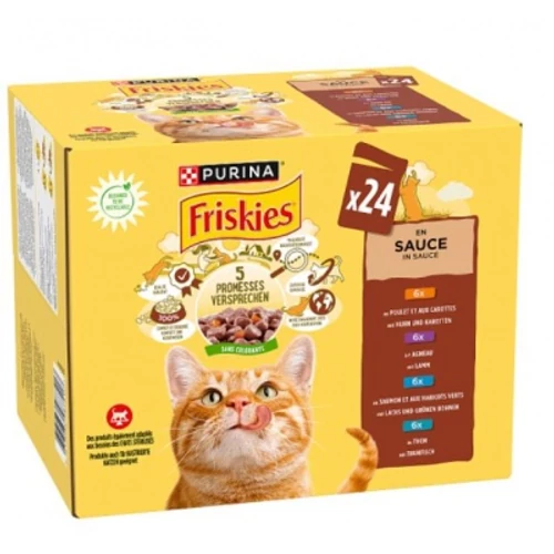 FRISKIES WC CSIRK/BÁR/LAZ/TONH 24X85 G