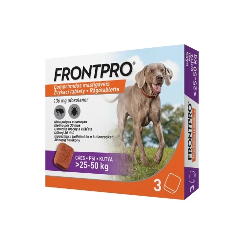 FRONTPRO RÁGÓTABLETTA KUTYA L/25-50KG/ 3 tabletta