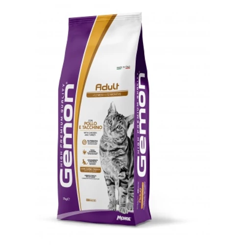 Gemon Adult száraz macskaeledel - Csirkével és pulykával 7 kg