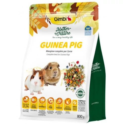 Gimbi Mother Nature Guinea Pig - állateledel tengeri malacok számára 800 g