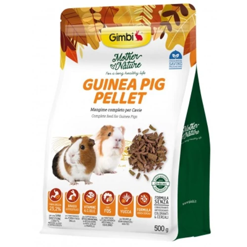 Gimbi Mother Nature Guinea Pig Pellet - állateledel tengeri malacok számára 500 g
