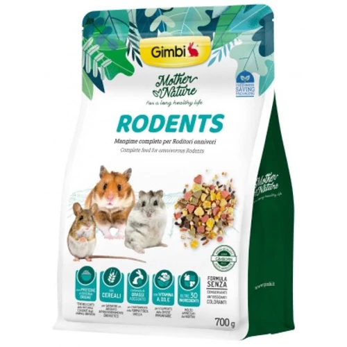 Gimbi Mother Nature Rodent - állateledel rágcsálók számára 700 g