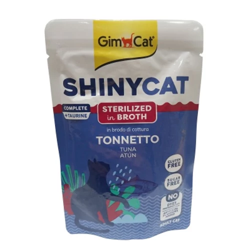 GimCat ShinyCat Sterilized Broth Tonnetto - leves tonhallal 70 g