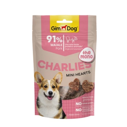 GimDog Charlies Sertésszív 70 g