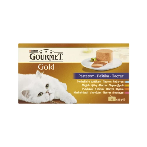 Gourmet Gold Pástétom nedves eledel 4 x 85 g