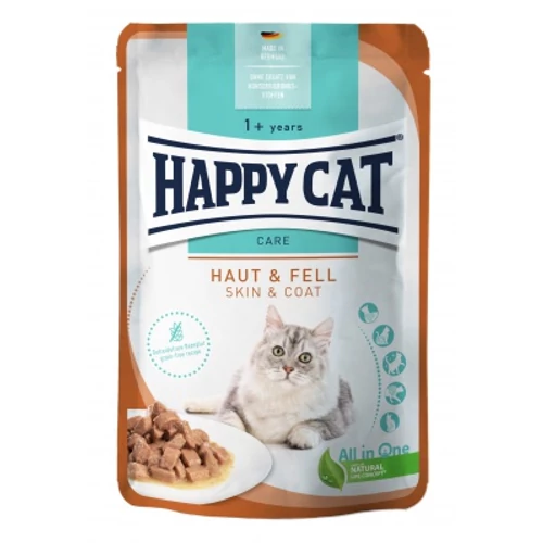Happy Cat pouch szósz sensitive skin&coat macskák részére 20 x 85 g