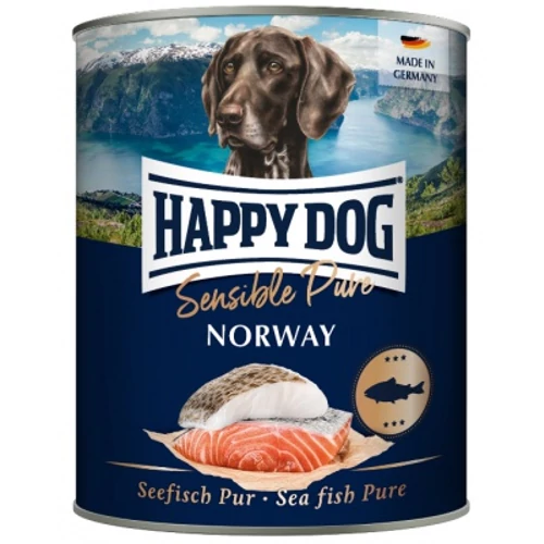 Happy Dog pur konzerv lazac ízesítésű nedves állateledel felnőtt kutyák számára 6X800 g 4 kg