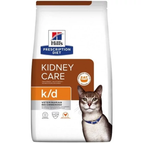 Hill's Prescription Diet k/d Kidney Care száraz macskatáp, csirke 400 g