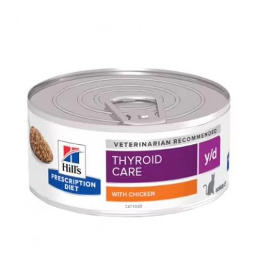 Hill's Prescription Diet y/d Thyroid Care macskatáp - konzerv 156 g