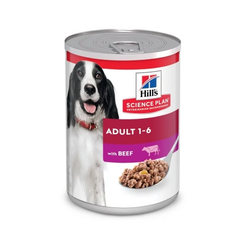 Hill's Science Plan Adult kutyatáp, marha - konzerv 370 g