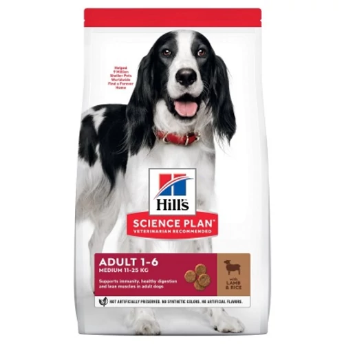 Hill's Science Plan Adult Medium száraz kutyatáp, bárány és rizs 2.5 kg