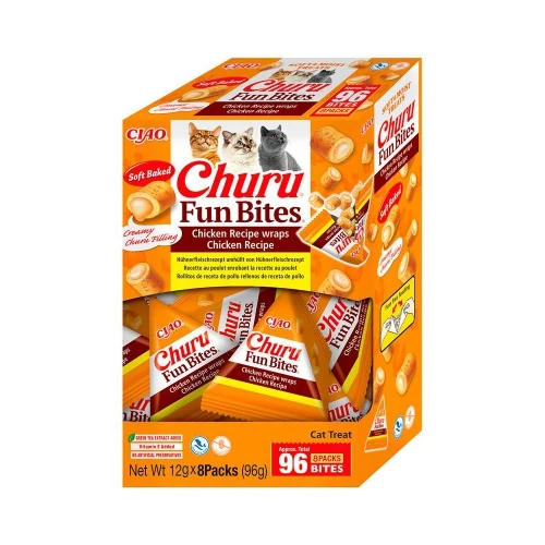 Inaba Cat Fun Bites Wrap - csirke 8 x 12 g