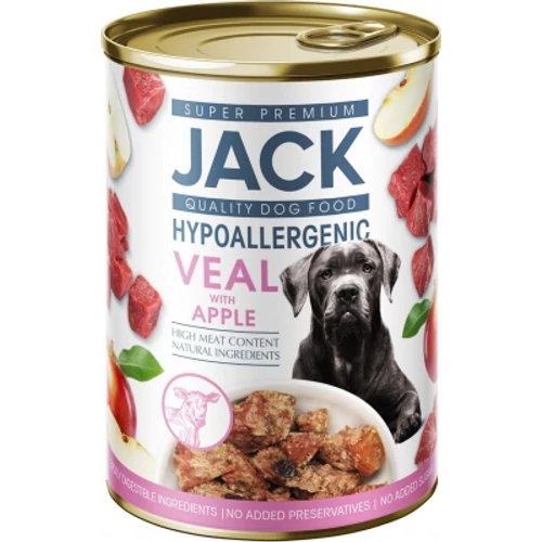 Jack hipoallergén konzerv - pástétom borjúhússal és almával 400 g