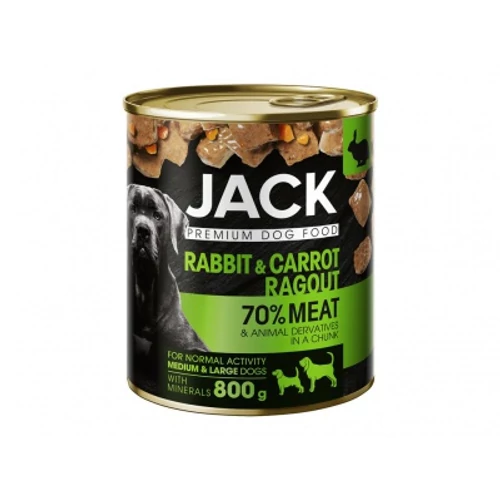 JACK KUTYA KONZERV RAGU NYÚL-RÉPA 800G